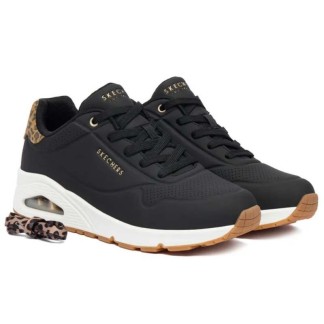 SKECHERS MUJER UNO JUNGLE NEGRO 177093BKLD