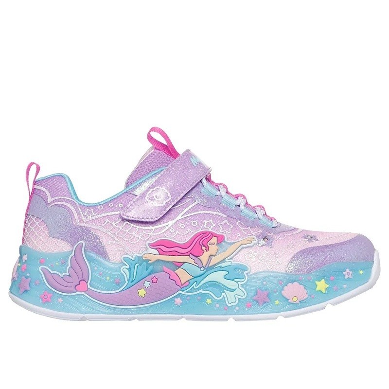 ZAPATILLA SKECHERS NIÑA LUCES SIRENITA 303060L LVMT