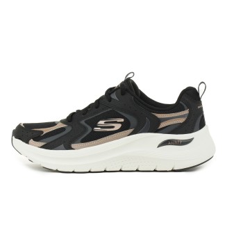 SKECHERS MUJER ARCH FIT 2.0 VINTAGE LUXE 150332/BKRG NEGRA Y DORADA