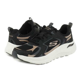 SKECHERS MUJER ARCH FIT 2.0 VINTAGE LUXE 150332/BKRG NEGRA Y DORADA