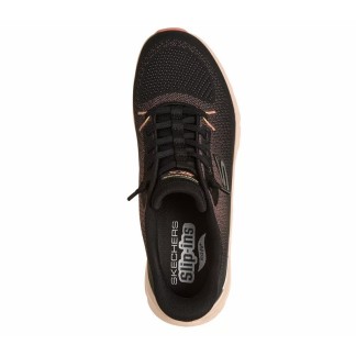 SKECHERS MUJER ARCH FIT GLIDE STEP 150730/BKCL NEGRA Y CORAL