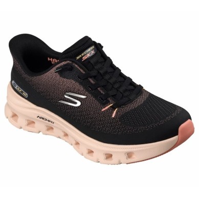 SKECHERS MUJER ARCH FIT GLIDE STEP 150730/BKCL NEGRA Y CORAL