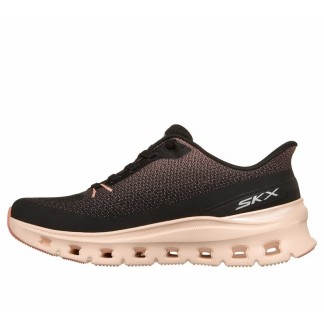 SKECHERS MUJER ARCH FIT GLIDE STEP 150730/BKCL NEGRA Y CORAL