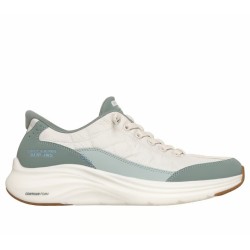 SKECHERS SLIP-INS CONTOUR FOAM  MUJER 150404/SAGE BLANCO Y VERDE