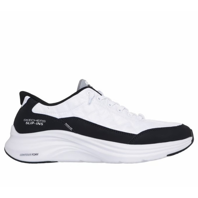 SKECHERS SLIP-INS CONTOUR FOAM  HOMBRE 232619/WBK BLANCO Y NEGRO