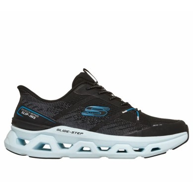 SKECHERS SLIP-INS HOMBRE GLIDE STEP ALTUS APHTUR 233023/BKAQ NEGRA Y TURQUESA