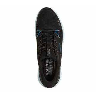 SKECHERS SLIP-INS HOMBRE GLIDE STEP ALTUS APHTUR 233023/BKAQ NEGRA Y TURQUESA