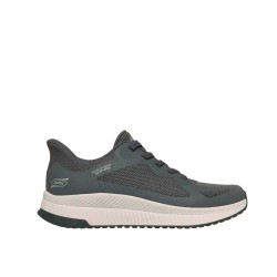 ZAPATILLA SKECHERS SLIP-INS HOMBRE GRIS BOBS SPORT SQUAD CHAOS 4  118423/CCL