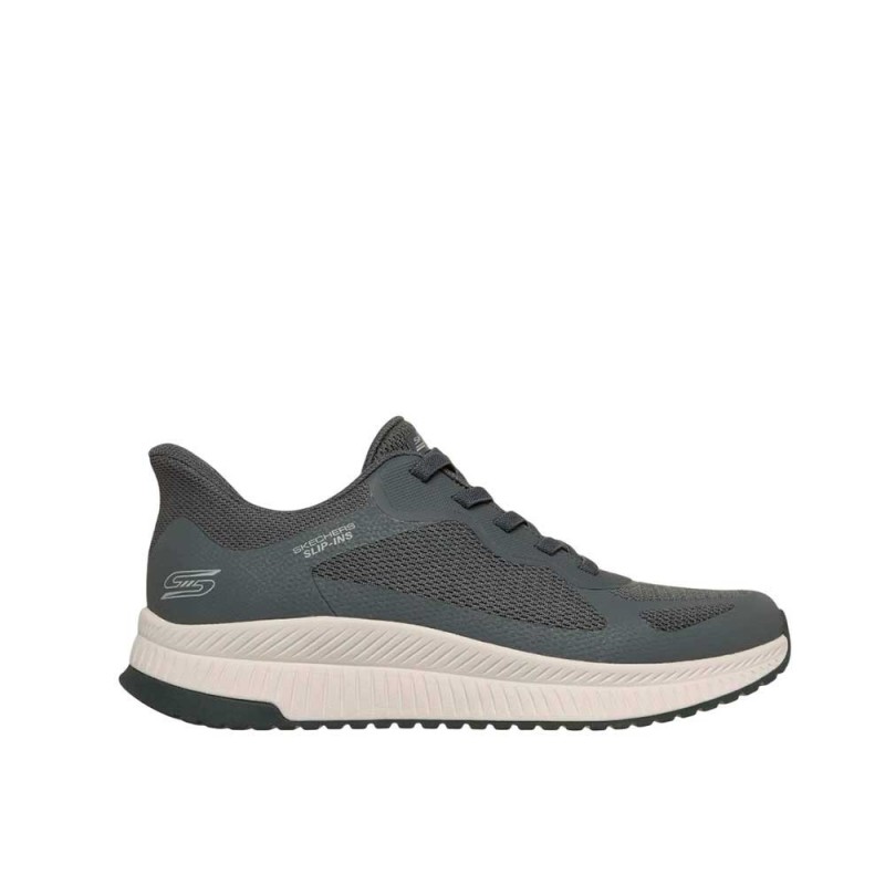 ZAPATILLA SKECHERS SLIP-INS HOMBRE GRIS BOBS SPORT SQUAD CHAOS 4  118423/CCL