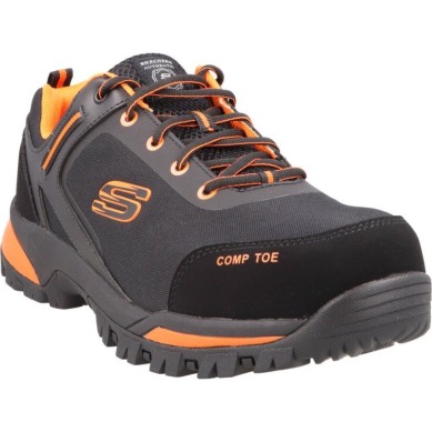 ZAPATILLA SEGURIDAD SKECHERS GATLON ETRIGAX NEGRA Y NARANJA 200188EC/BKOR