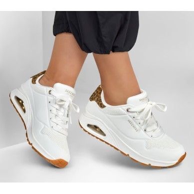 SKECHERS MUJER UNO JUNGLE BLANCA 177093WHLD