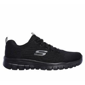 SKECHERS GRACEFUL GET CONNECTED MUJER 12615W BBK  NEGRAS