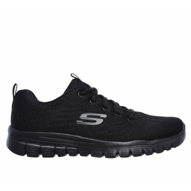 SKECHERS GRACEFUL GET CONNECTED MUJER 12615W BBK  NEGRAS