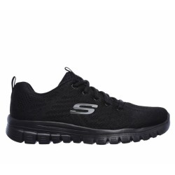 SKECHERS GRACEFUL GET CONNECTED MUJER 12615W BBK  NEGRAS