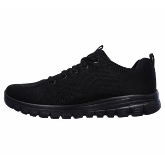 SKECHERS GRACEFUL GET CONNECTED MUJER 12615W BBK  NEGRAS