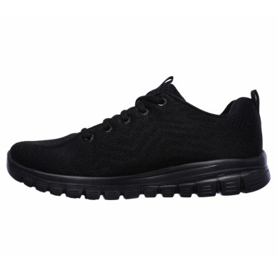 SKECHERS GRACEFUL GET CONNECTED MUJER 12615W BBK  NEGRAS