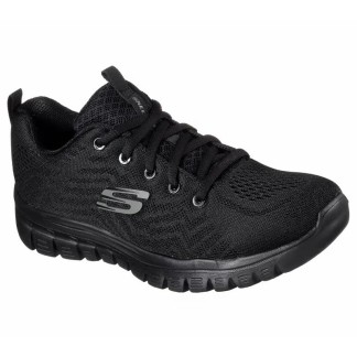 SKECHERS GRACEFUL GET CONNECTED MUJER 12615W BBK  NEGRAS