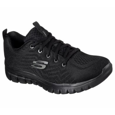 SKECHERS GRACEFUL GET CONNECTED MUJER 12615W BBK  NEGRAS