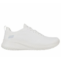 Zapatillas Skechers Bobs Sport Squad  Mujer Blanca 117209OFWT