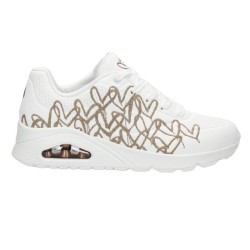 SKECHERS MUJER UNO GOLDE BLANCO 177975 WTRG