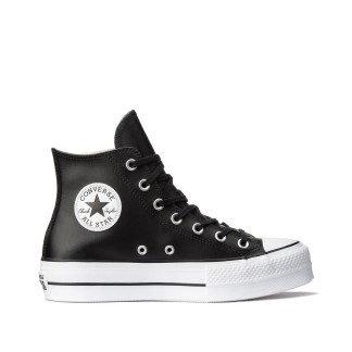 CONVERSE CHUK TAYLOR ALL STAR CTAS LIFT CLEAN HI BOTA PLATAFORMA PIEL 561675C NEGRAS