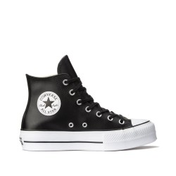 CONVERSE CHUK TAYLOR ALL STAR CTAS LIFT CLEAN HI BOTA PLATAFORMA PIEL 561675C NEGRAS