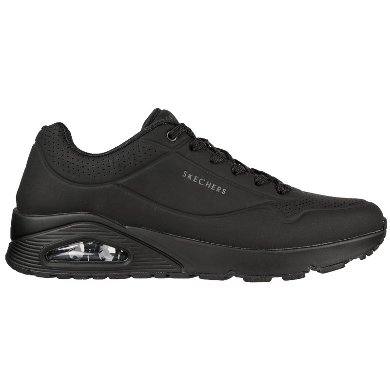 SKECHERS UNO STAND ON AIR HOMBRE 52458/BBK NEGRO