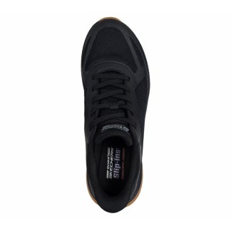 ZAPATILLA SKECHERS HOMBRE NEGRA BOBS SQUAD 4  118423/BBK