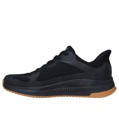 ZAPATILLA SKECHERS HOMBRE NEGRA BOBS SQUAD 4  118423/BBK
