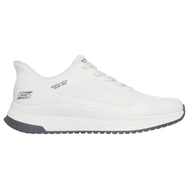 ZAPATILLA SKECHERS SLIP-INS HOMBRE BLANCA BOBS  SQUAD 4  118423/OFWT