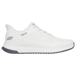 ZAPATILLA SKECHERS SLIP-INS HOMBRE BLANCA BOBS  SQUAD 4  118423/OFWT