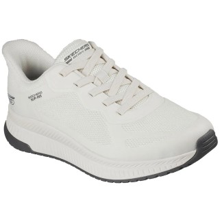 ZAPATILLA SKECHERS SLIP-INS HOMBRE BLANCA BOBS  SQUAD 4  118423/OFWT
