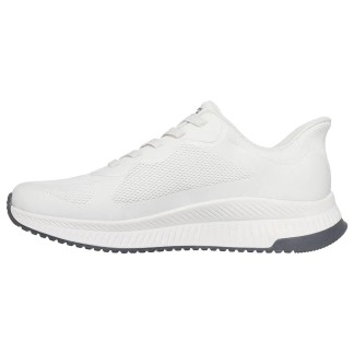 ZAPATILLA SKECHERS SLIP-INS HOMBRE BLANCA BOBS  SQUAD 4  118423/OFWT