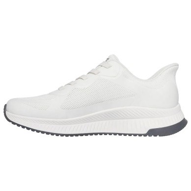 ZAPATILLA SKECHERS SLIP-INS HOMBRE BLANCA BOBS  SQUAD 4  118423/OFWT