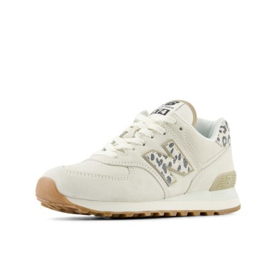NEW BALANCE  WL574XD2 MUJER BEIGE  LEOPARDO