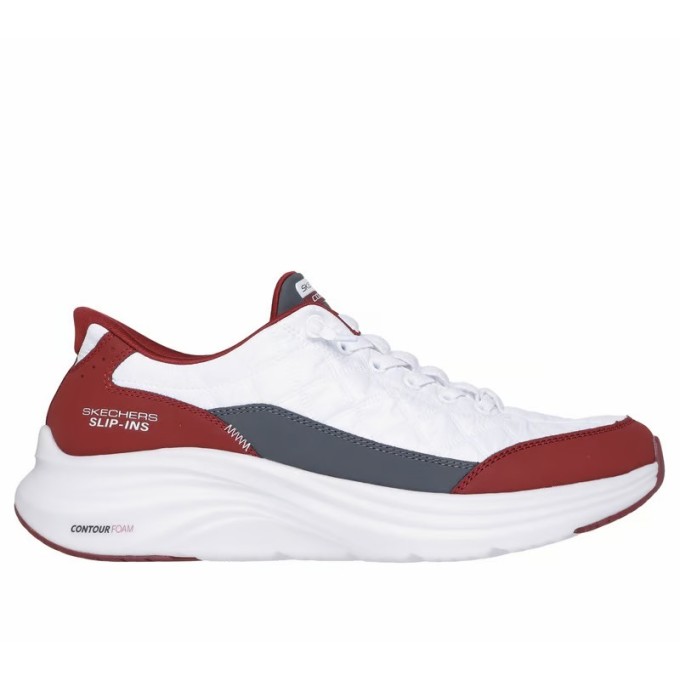 SKECHERS SLIP-INS CONTOUR FOAM  HOMBRE 232619/WBUG BLANCO Y GRANATE
