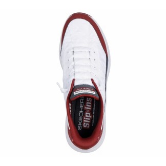 SKECHERS SLIP-INS CONTOUR FOAM  HOMBRE 232619/WBUG BLANCO Y GRANATE