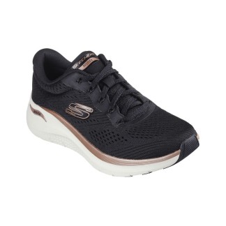 SKECHERS MUJER ARCH FIT 2.0 GLOW THE DISTANCE 150067/BKRG NEGRA