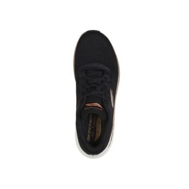 SKECHERS MUJER ARCH FIT 2.0 GLOW THE DISTANCE 150067/BKRG NEGRA