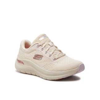 SKECHERS MUJER ARCH FIT  2.0 BIG LEAGUE 150051/NTMT BLANCO ROTO