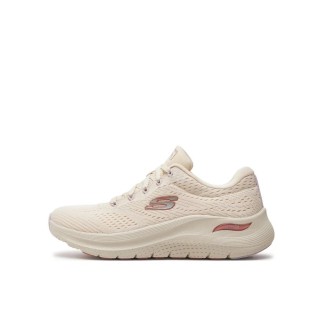 SKECHERS MUJER ARCH FIT  2.0 BIG LEAGUE 150051/NTMT BLANCO ROTO