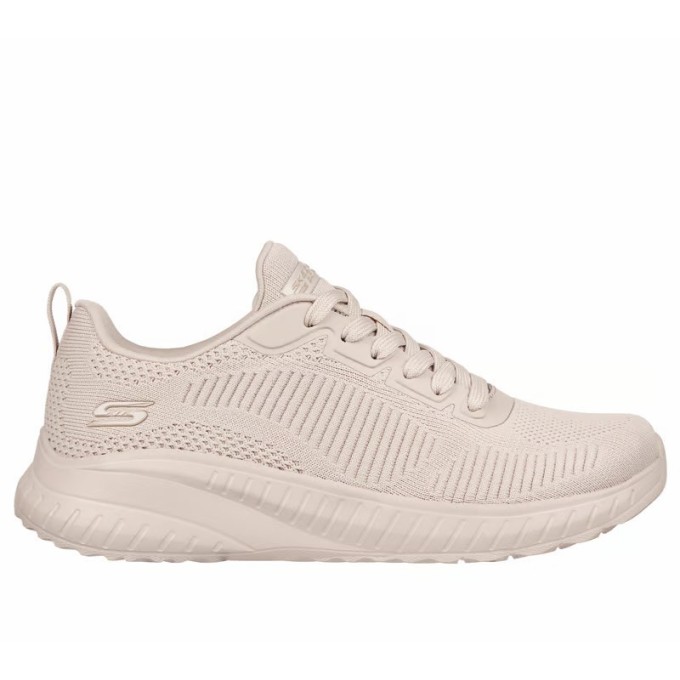 ZAPATILLA SKECHERS MUJER BOBS  SPORT SQUAD MAQUILLAJE 117209/NUDE