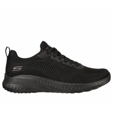 ZAPATILLA SKECHERS MUJER BOBS  SPORT SQUAD NEGRA 117209BBK