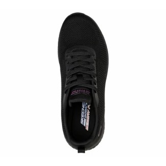 ZAPATILLA SKECHERS MUJER BOBS  SPORT SQUAD NEGRA 117209BBK