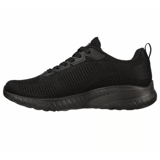 ZAPATILLA SKECHERS MUJER BOBS  SPORT SQUAD NEGRA 117209BBK
