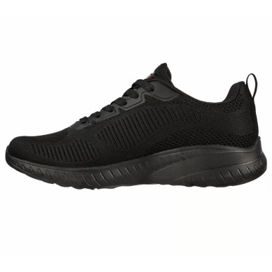 ZAPATILLA SKECHERS MUJER BOBS  SPORT SQUAD NEGRA 117209BBK
