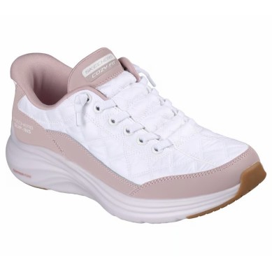 SKECHERS SLIP-INS CONTOUR FOAM  MUJER 150404/LAV BLANCO Y ROSA