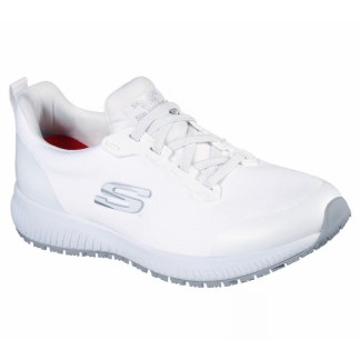 SKECHERS TRABAJO MUJER SQUAD SR 77222EC/WHT BLANCA
