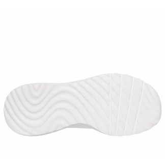 ZAPATILLA MUJER  SKECHERS SLIP-INS BOBS SQUAD BLANCO ROTO 117497 WTGD