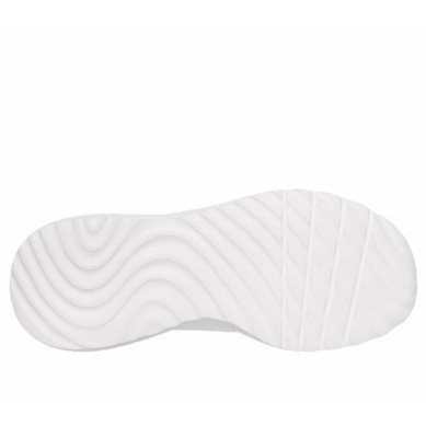 ZAPATILLA MUJER  SKECHERS SLIP-INS BOBS SQUAD BLANCO ROTO 117497 WTGD